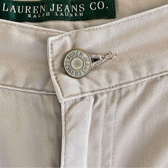 Lauren Jeans Co. Ralph Lauren Beige Straight Leg Light Khaki Pants Size 10 - Picture 8 of 12